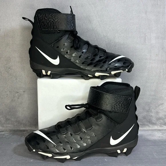 Nike Force Savage Shark 2 Football Cleats Black Mens 12.5 No Box - Picture 1 of 11